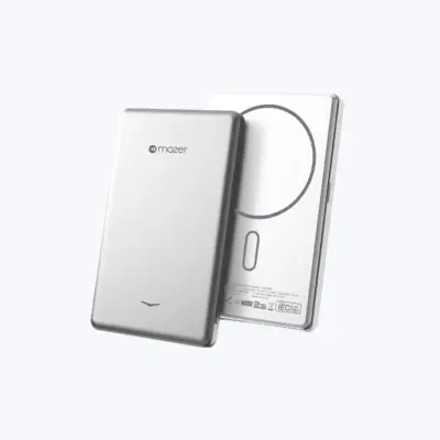mazer magair19 5000mah ultra slim magnetic wireless power bank silver.webp mazer magair19 5000mah ultra slim magnetic wireless power bank silver.webp