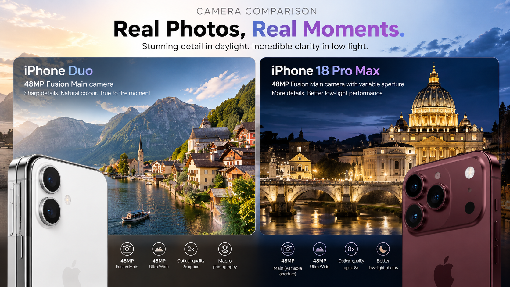 iPhone Duo Split View multitasking on the 7.6-inch folding display