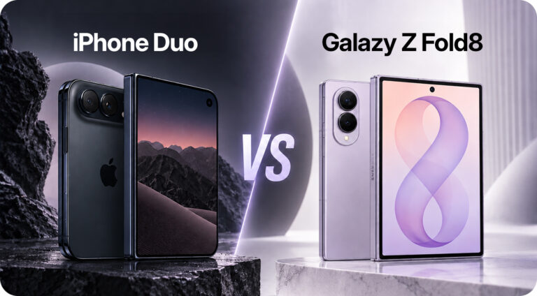 iPhone Duo vs Samsung Galaxy Z Fold8 comparison in Singapore