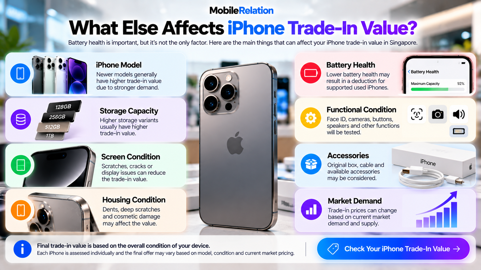 Factors affecting iPhone trade-in value in Singapore