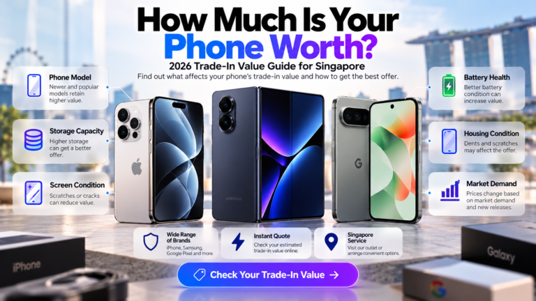 Phone trade-in value in Singapore guide for iPhone, Samsung and Google Pixel