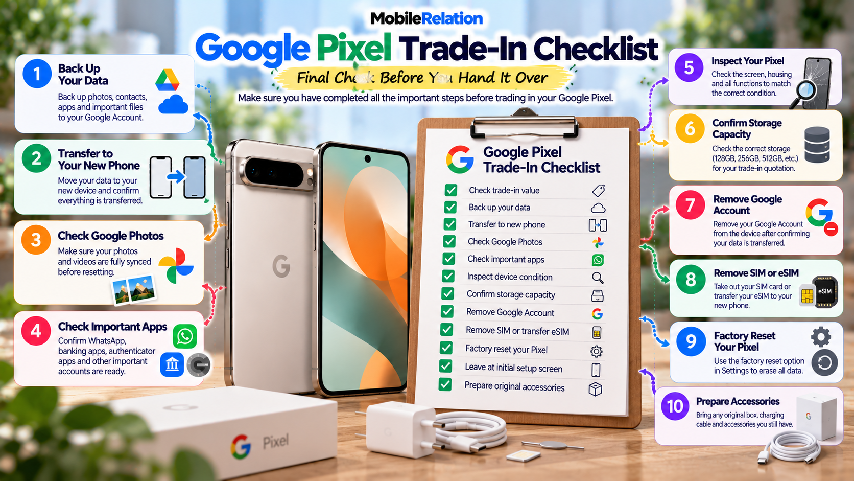 Google Pixel trade-in checklist before selling phone in Singapore