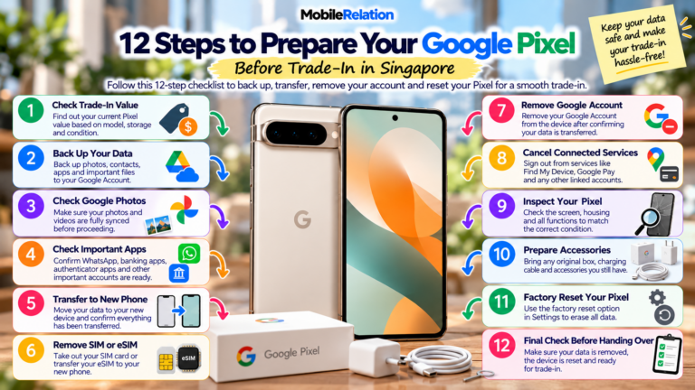 How to prepare Google Pixel for trade-in in Singapore