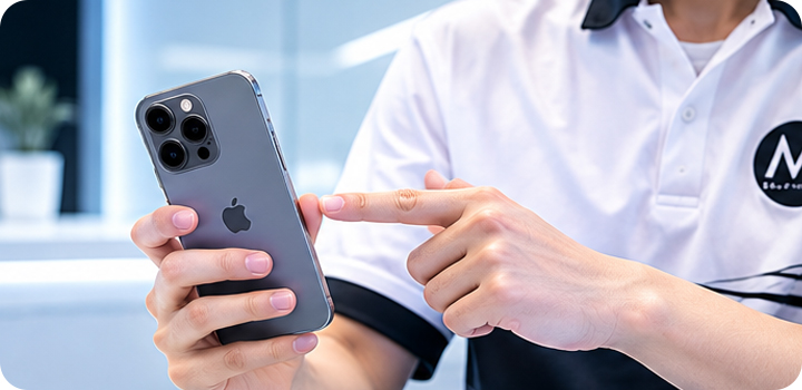 Inspecting iPhone condition for trade-in