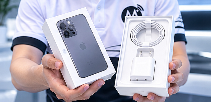 Phone with original box and accessories